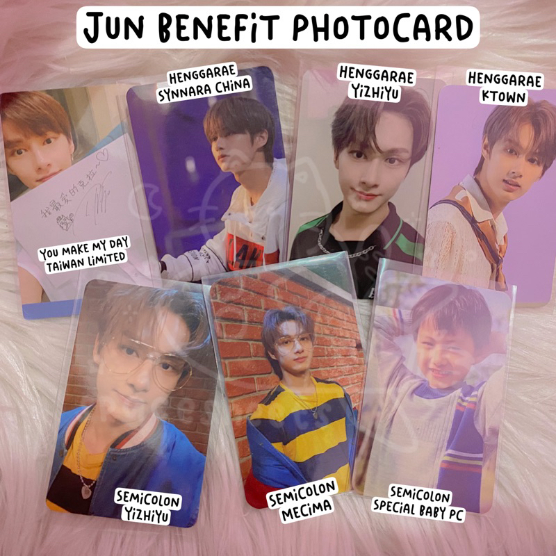 PC BENEFIT JUN SEVENTEEN - YMMD TAIWAN - HENGGARAE YIZHIYU KTOWN - SEMICOLON MECIMA YES24