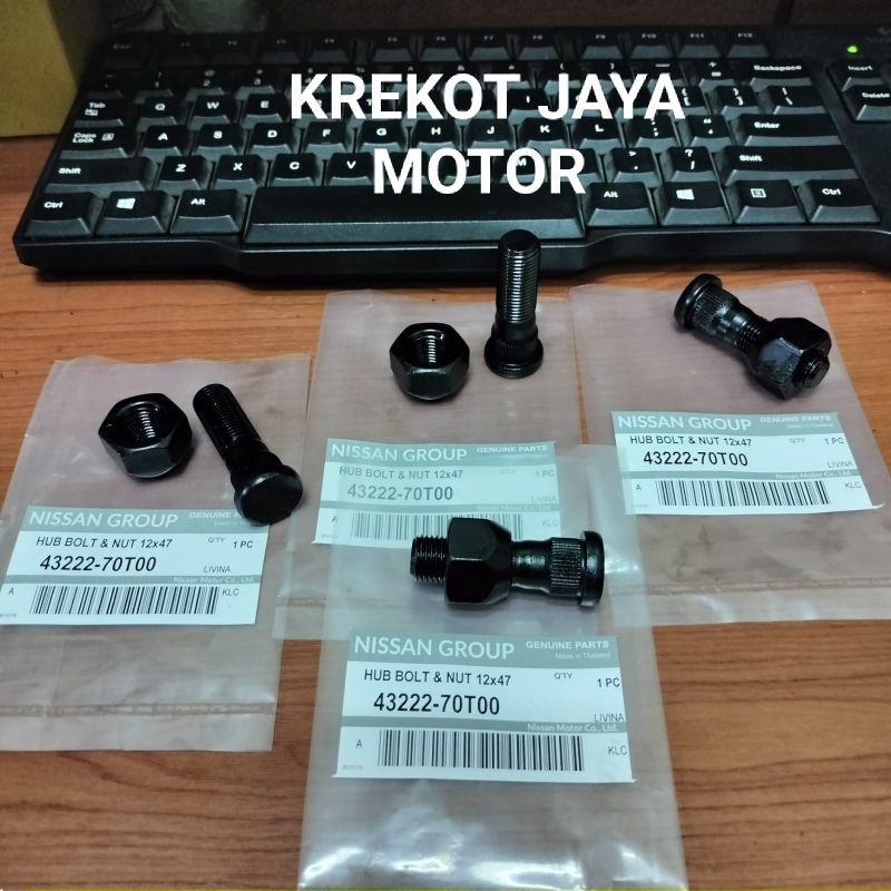 BAUT RODA + MUR NISSAN GRAND LIVINA, LIVINA X-TRAIL,NISSAN MARCH,DATSUN GO,JUKE HITAM ASLI HARGA 1PC