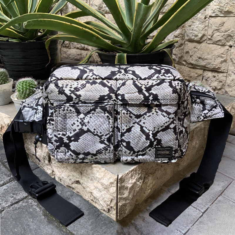 HEAD PORTER PYTHON SNAKE SERIES TANKER WAIST BAG FW16 RARE