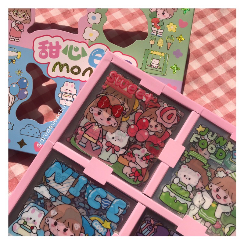 

(Dream 2) Rainbow Momo sticker set by dreamiesstuffs