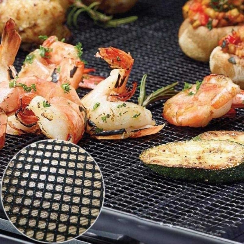 Alas Panggangan BBQ Grilling Mats Grid Shape 30x40cm