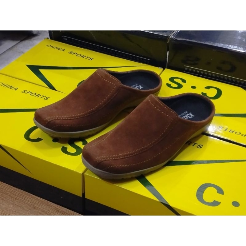 Sandal Sepatu Bakpao Pria Bustong Sepatu Sandal Slip On Casual Pria