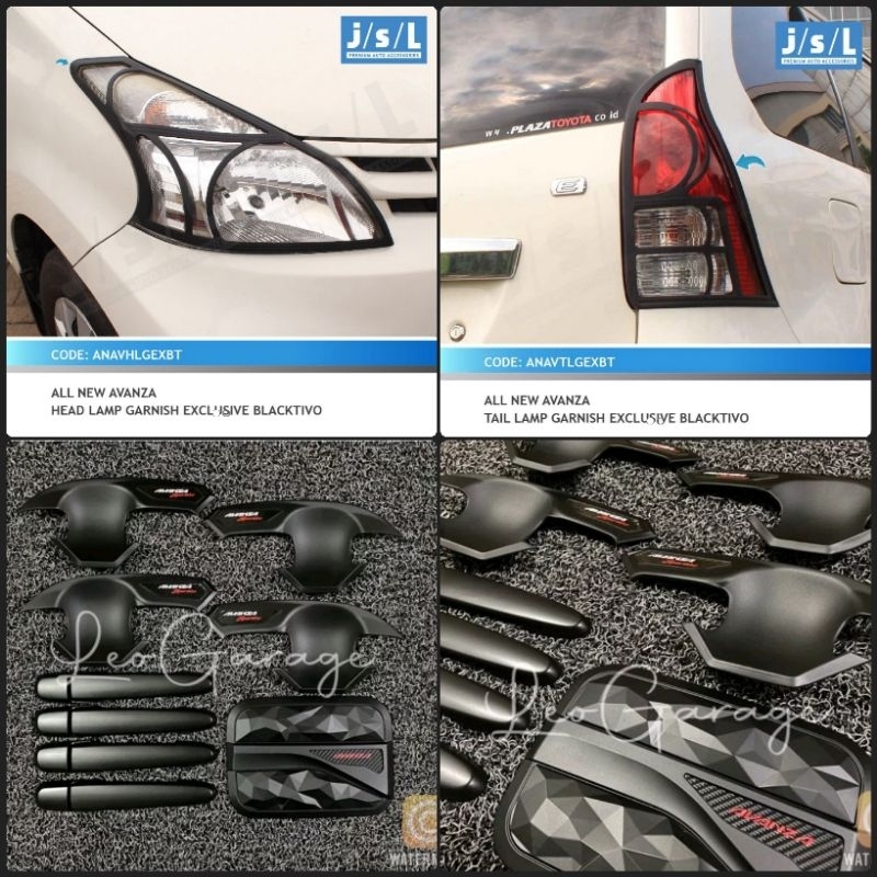 ALL NEW AVANZA 2012 2013 2014 PAKET GARNISH HEAD TAIL DEPAN BELAKANG LAMPU LAMP MANGKOK OUTER HANDLE