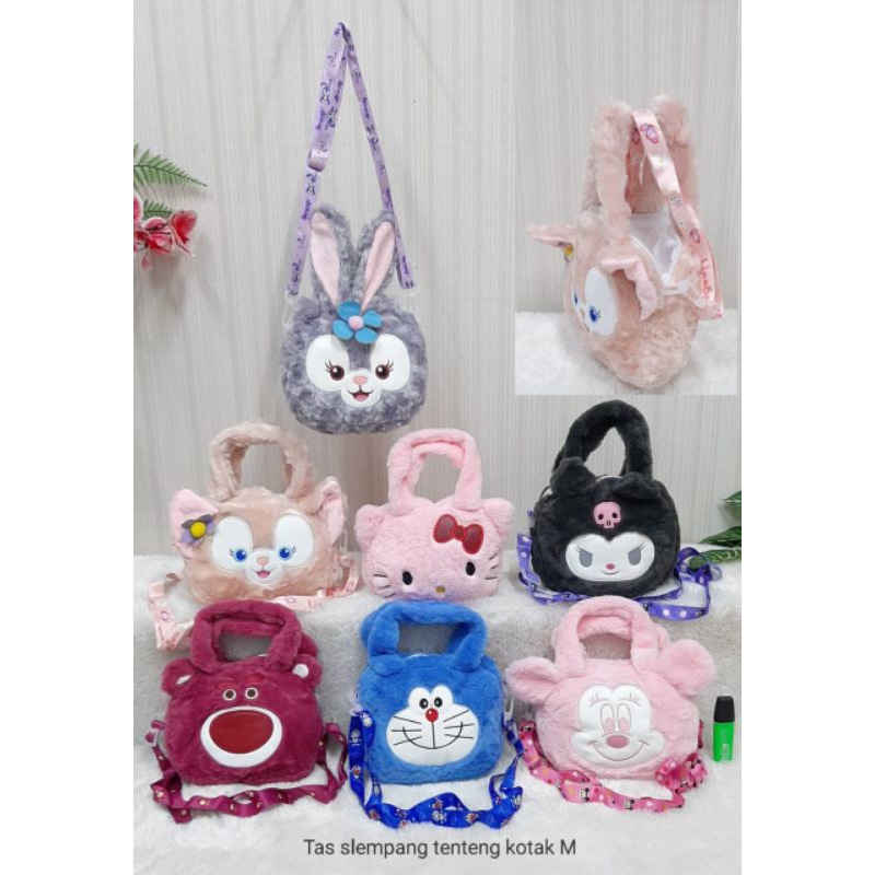 Tas Selempang Kotak Lotso Melody Cinamorol Size 15cm/slingbag anak lucu/tas samping anak/Totebag Lotso/Handbag Lotso/Tas Lotso