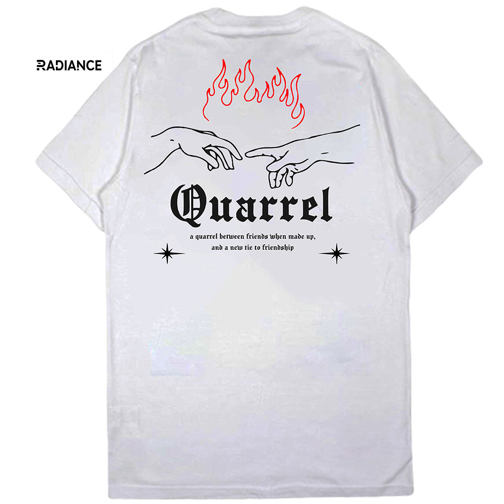 Radiance Kaos Putih Distro Katun Premium Tshirt Unisex Cewek Cowok Tshirt Putih Keren Unik Kaos Sabl
