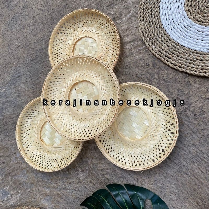 PIRING KRONGSO 14CM  piring mini piring snack ciri pithi piring bambu piring kekinian