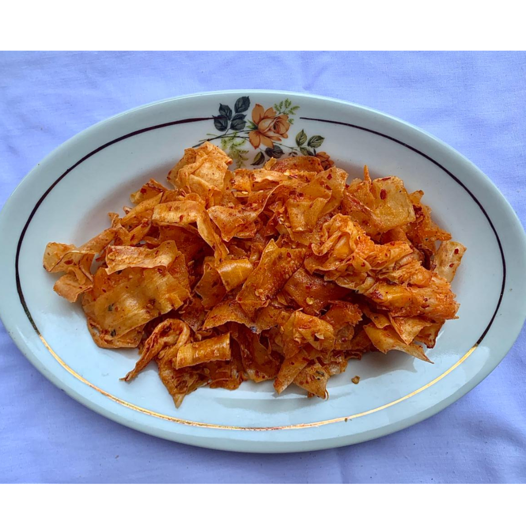 

Keripik singkong/keripik pikset kriwil cikruh pedas 250gram