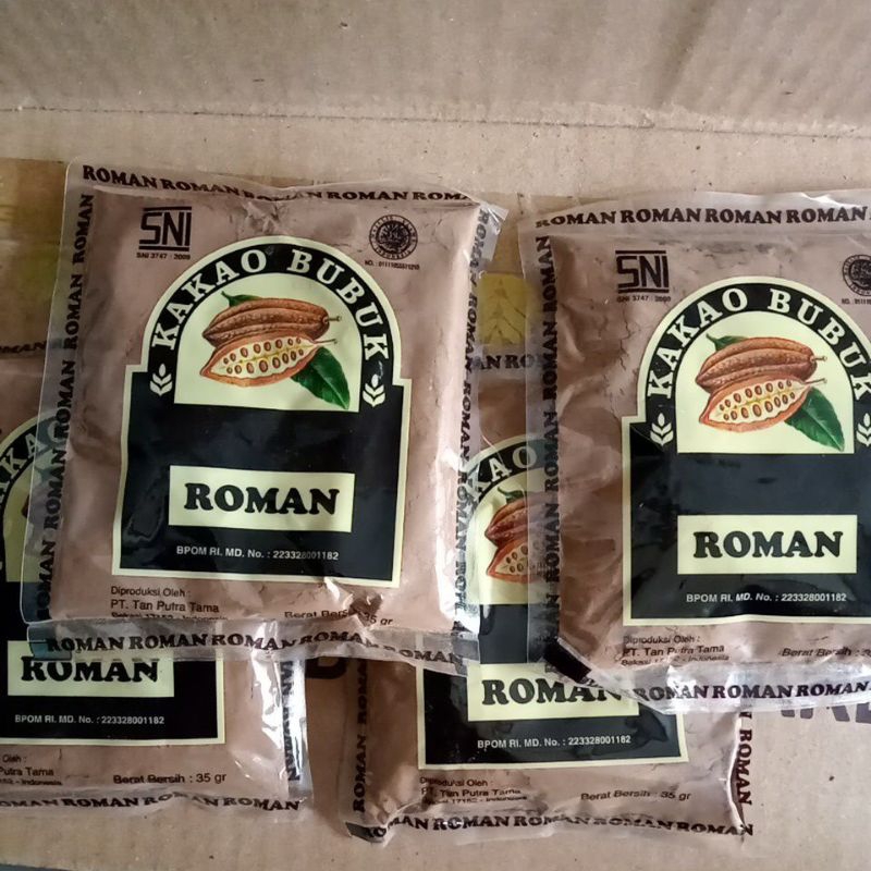 

coklat bubuk merk Roman powder 35gr