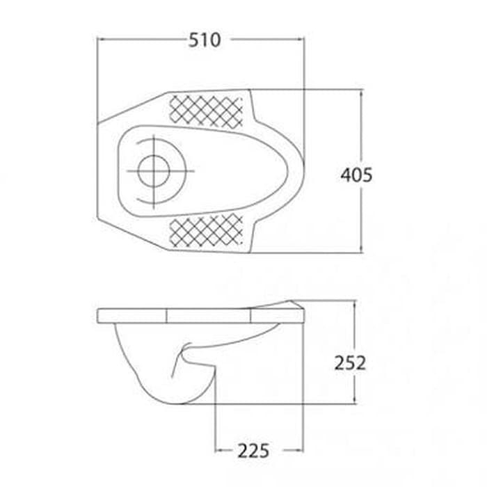 CLOSET  KLOSET JONGKOK  TOILET SQUAT AMERICAN STANDARD RAPI EX WHITE