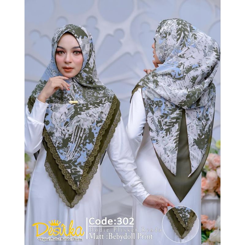 hijab instan Hoodie DC 302 motif|hijab motif|hijab renda|hijab Plisket|hijab Hoodie|hijab ORI desvic