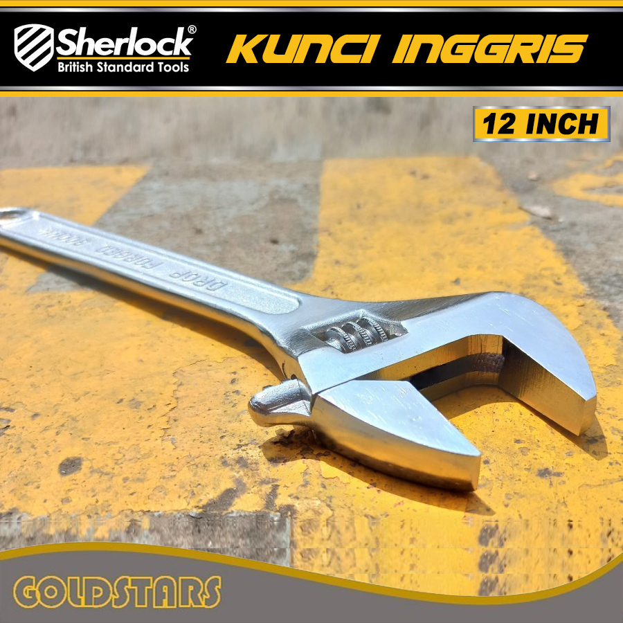 Kunci Inggris 12 inch Original Sherlock