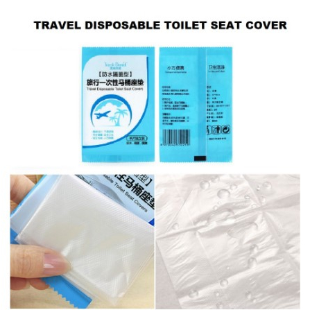 Alas Duduk Toilet Seat Cover Closet Plastik Travel Disposable