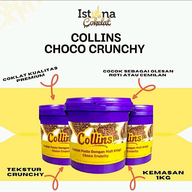 

SELAI COKELAT COLLINS CHOCO CRUNCHY 1KG [DEPOK]