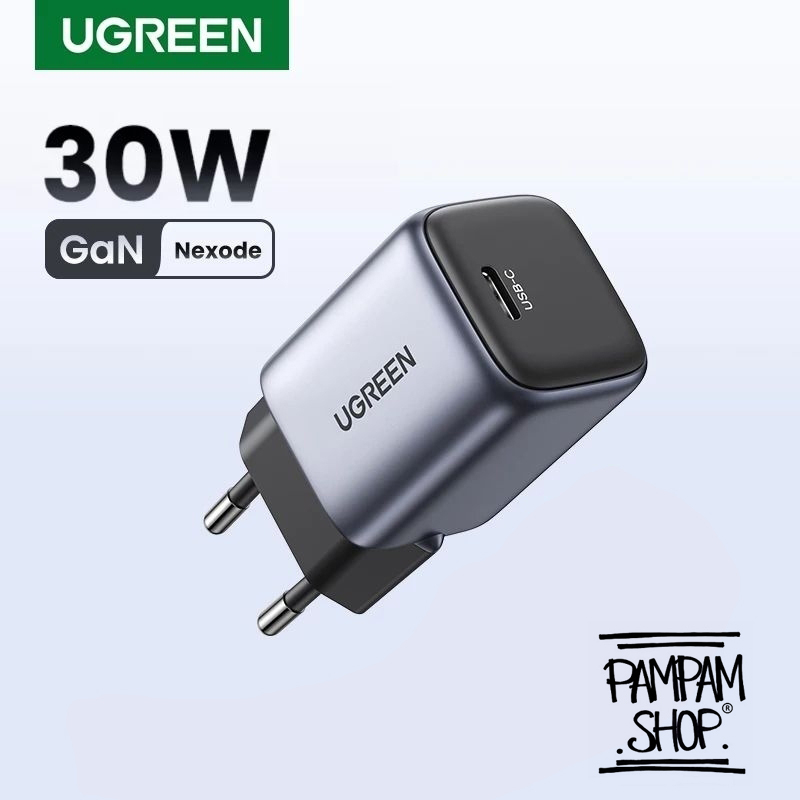 UGREEN Charger Nexode Gan 30W Type C Adaptor 3A Super Fast Charging PD