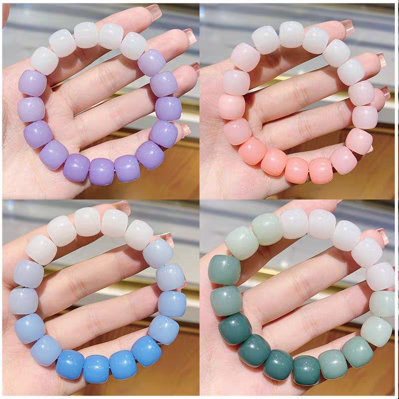 (Hello Girl)G12 Gelang Gradiasi warna Manik Manik Bodhi Import