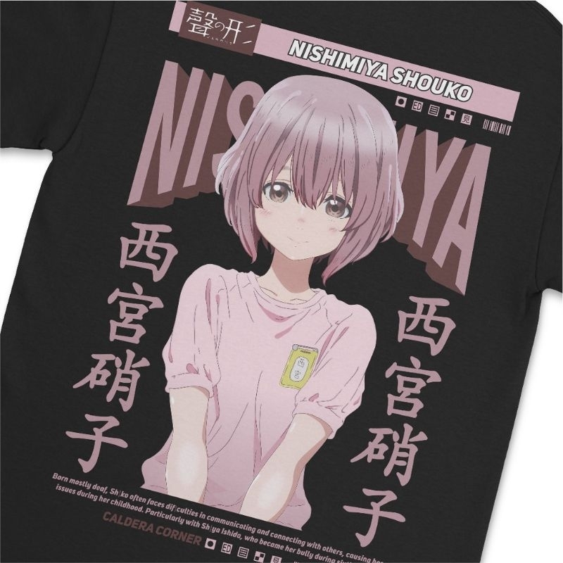 Kaos Anime Koe No Katachi Nishimiya Shouko Shogakko Version/Kaos Distro