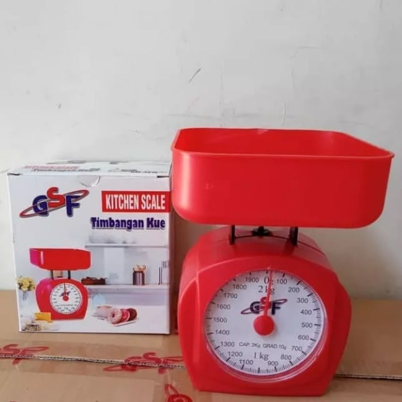 GSF Timbangan Kue Dapur Kitchen Scale Analog Manual 3KG TSC 01 ZharaZu store