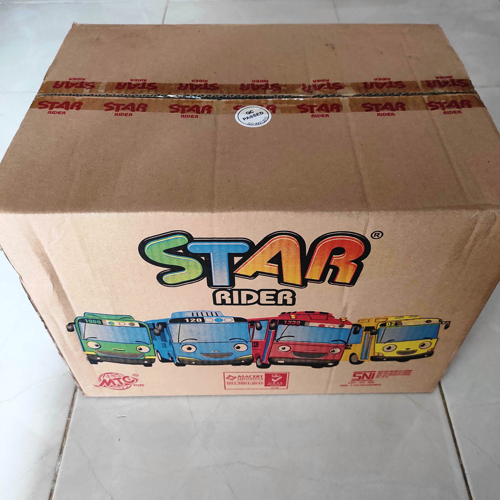 Grosir 1 Box 54pcs Mainan Anak Bis Tayo Pullback MD 3461