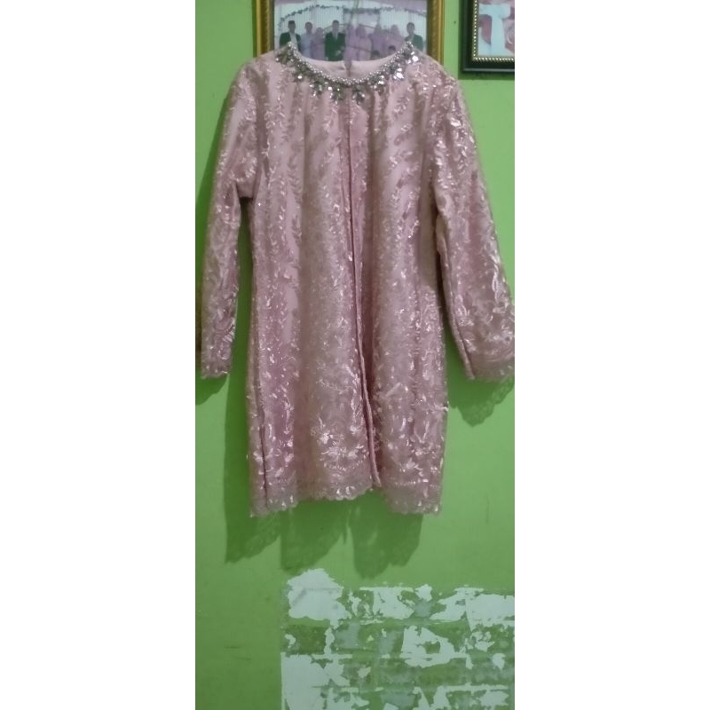 preloved tunik brukat agafia