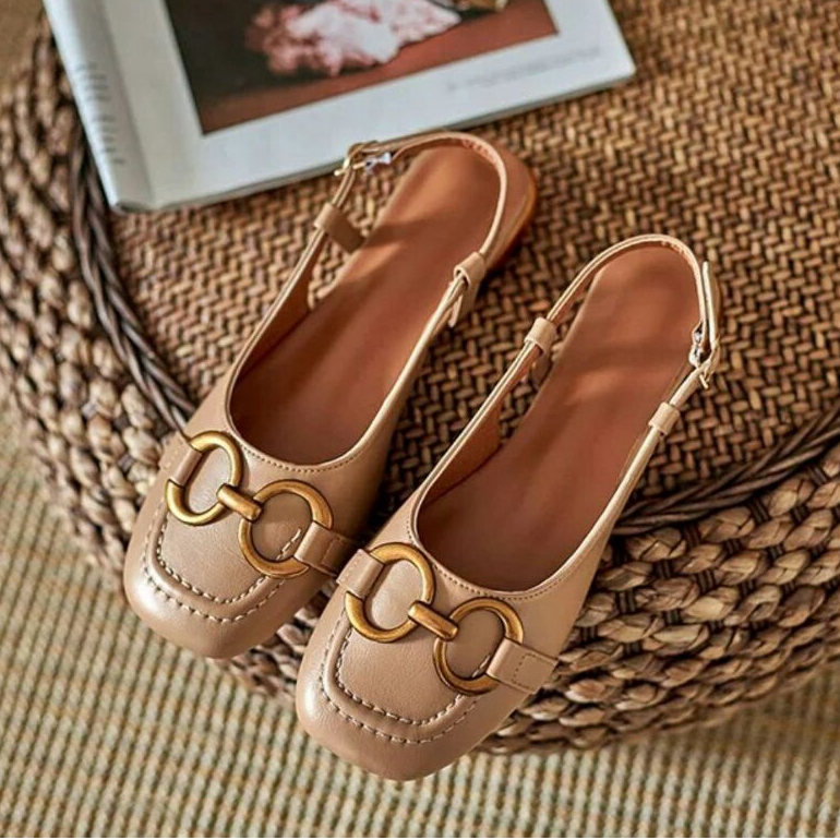 AGI0621 Sandal Tali Wanita Fashion Import Ballerina Simple Sling Back Ready Jakarta Bisa COD (With Box)