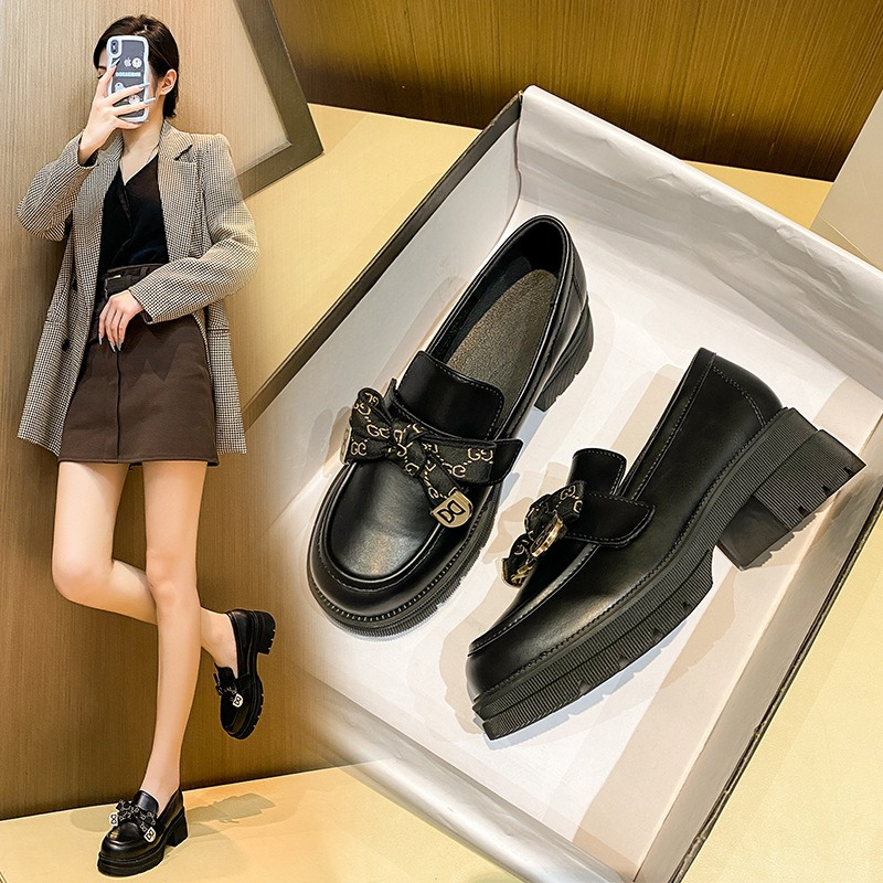 FD Sepatu Wanita Flat Loafers Kasual Korean Style Docmart Shoes Import Kekinian KI-061