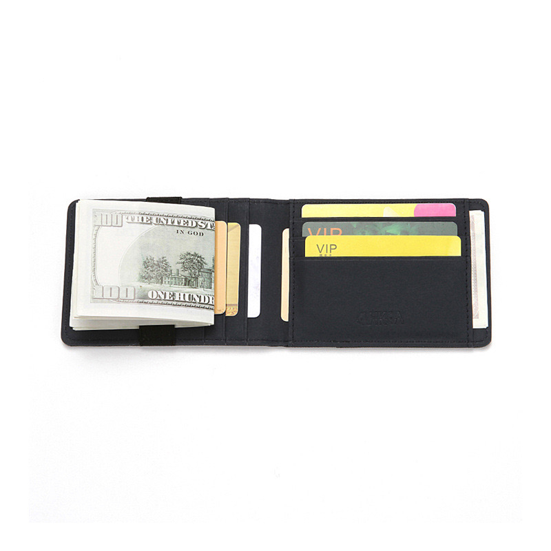ORIGINAL CUIKCA HF012 DOMPET KARTU MINI ANTI RIBET DENGAN PENJEPIT UANG KERTAS BAHAN SINTETIS