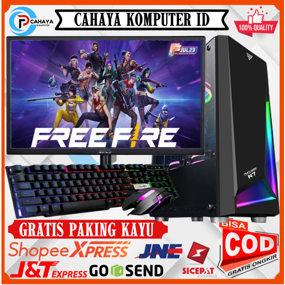Pc Gaming Editing Fullset I5|Ram 8Gb|Monitor 19 Inch Siap Pakai Editing Gaming