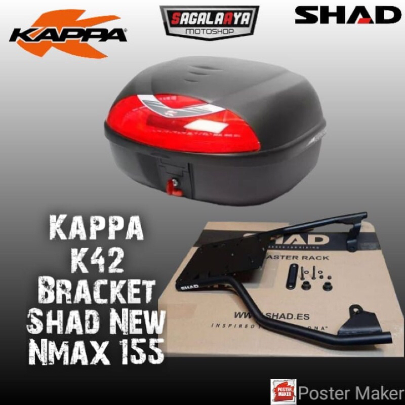 Paket box Kappa SHAD Kappa K42 Bracket SHAD New Nmax 155 original