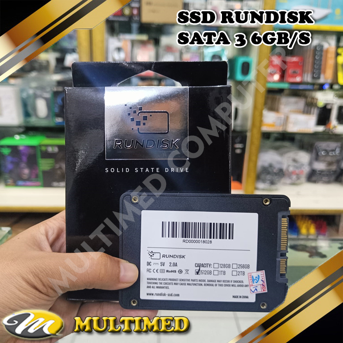 SSD RUNDISK 2,5'' / 7mm SATA 3 6GB/s Garansi 3 Tahun