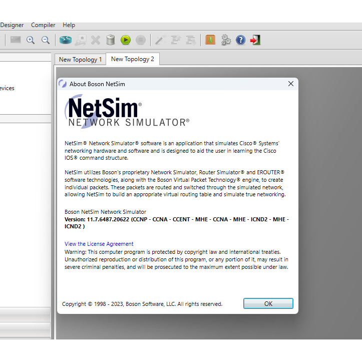 Software Boson NetSim Network Simulator 11.7 Full Version Lisensi Lifetime