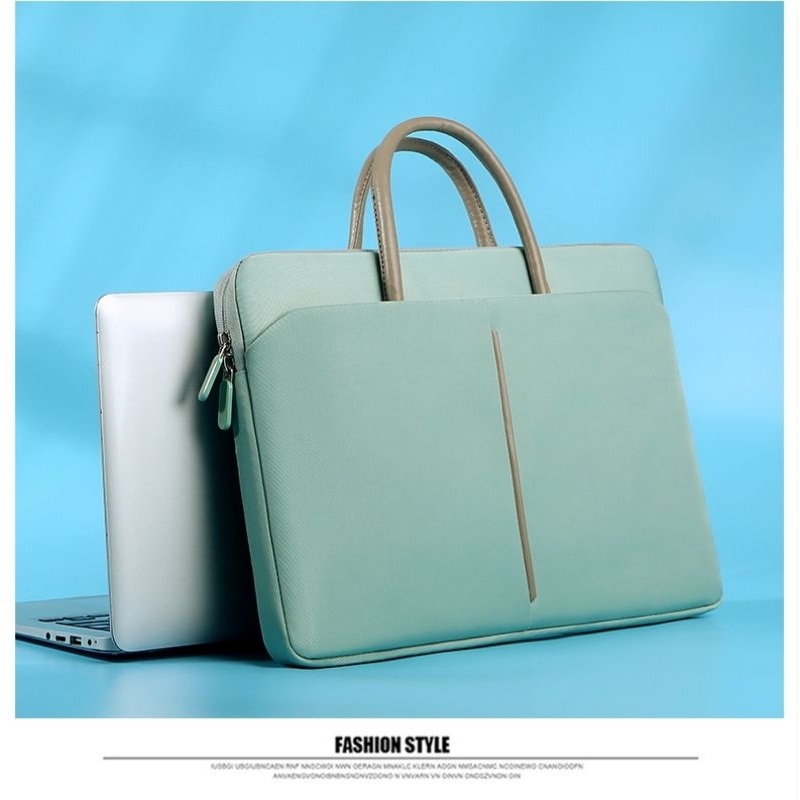 Tas Laptop Wanita Jinjing Remoid Pipe Handstrap Softcase Sleeve 13 14 15 16 inch