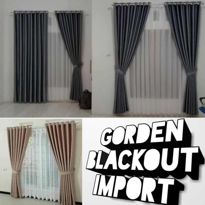 Gorden import blackout polos/Gorden polos embos/Gorden minimalis blackout