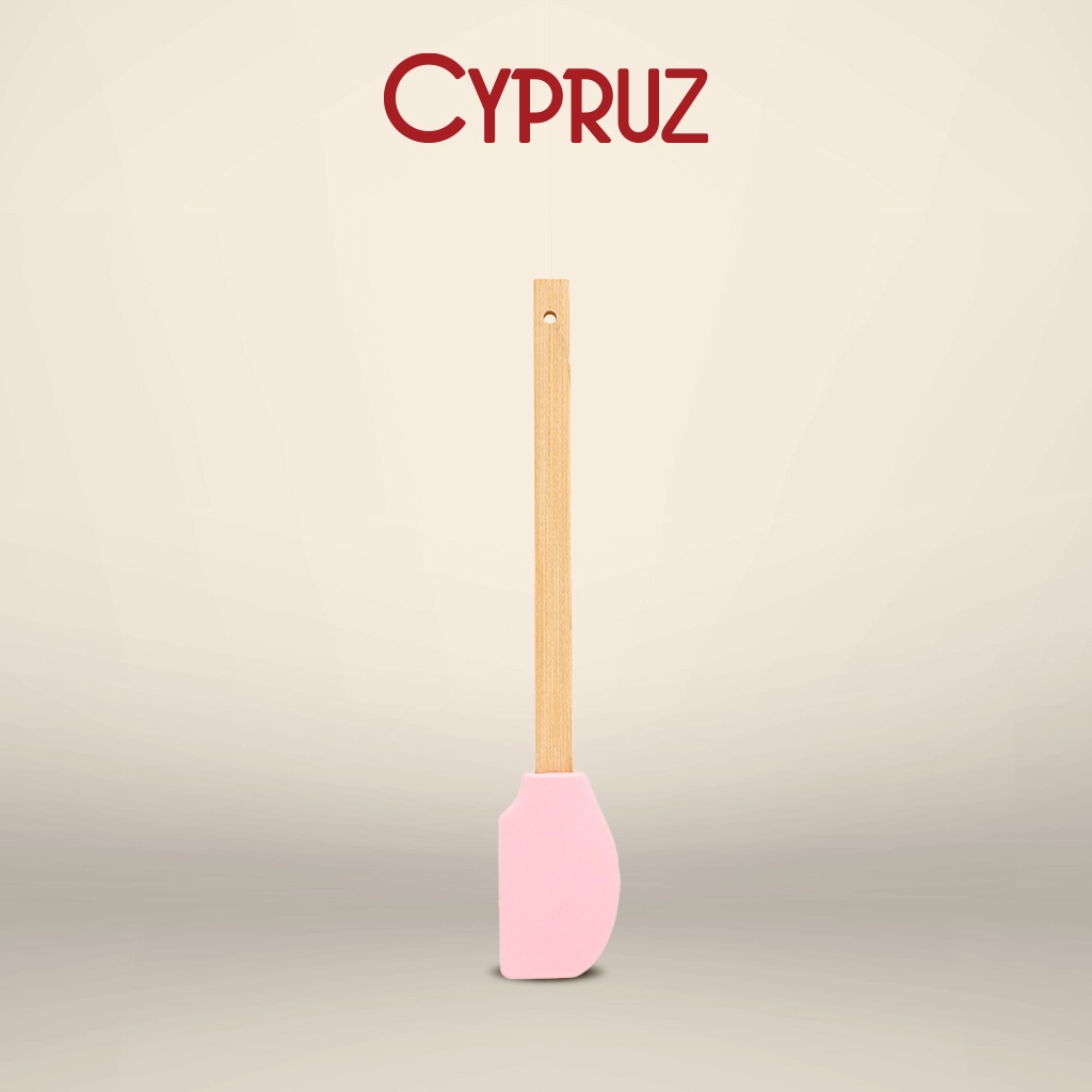 Cypruz Utensil Gg.Bambu+Silicone: Spatula Lengkung  AM 1007