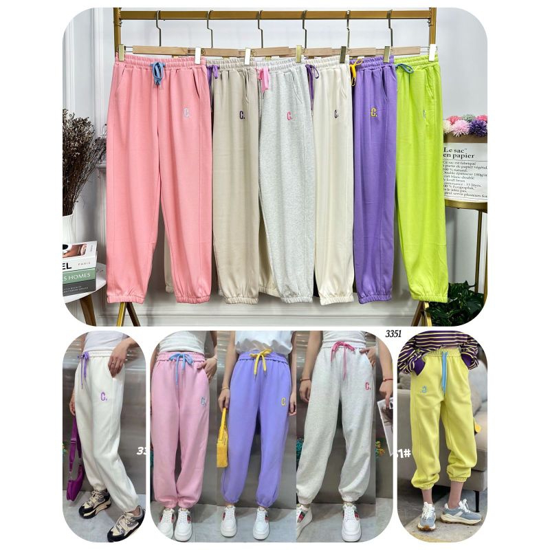 CELANA JOGGER TALI WARNA  // CELANA IMPORT PREMIUM // BAWAHAN IMPORT PREMIUM // FASHION IMPORT PREMIUM BKK