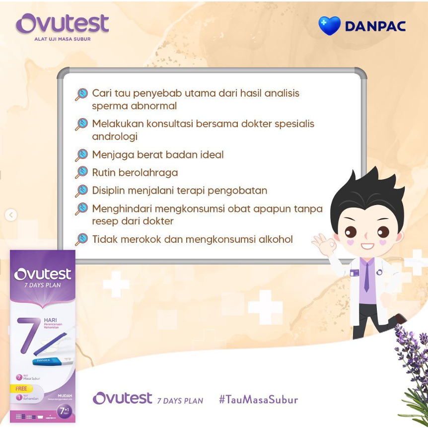 [BPOM] Ovutest 7 DAYS PLAN / Alat Uji Masa Subur / Alat Test Kesuburan / Ovutest Seven Days / MY MOM