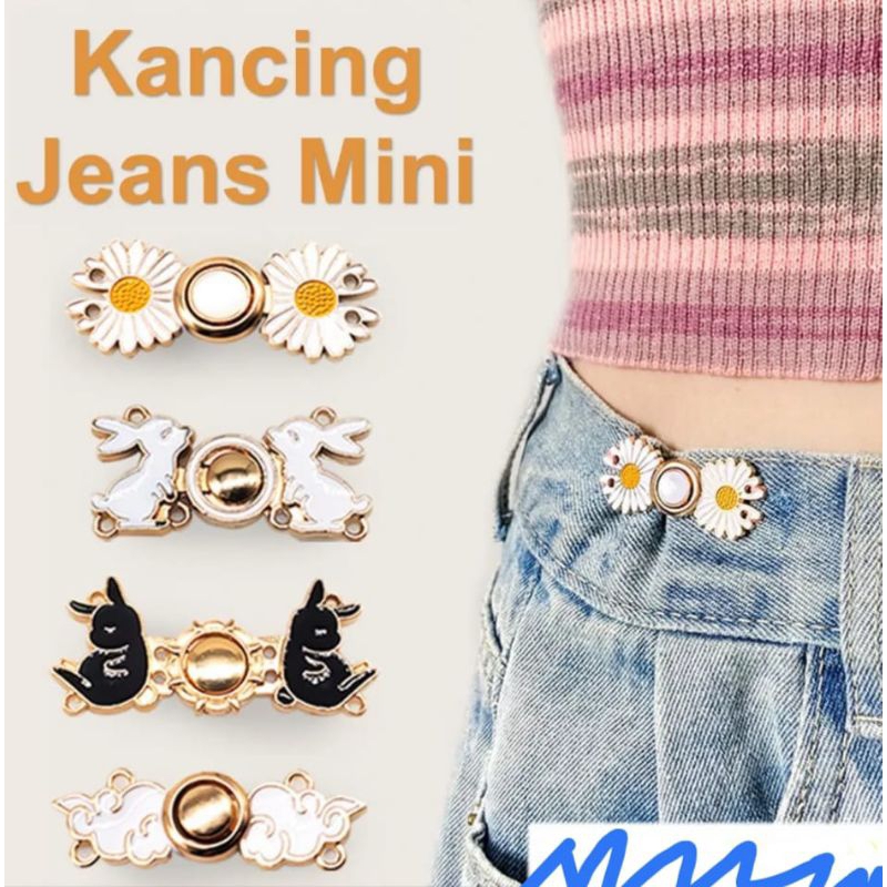 Kancing Celana Jeans Karakter Pengait Celana Jeans Belt Ikat Pinggang