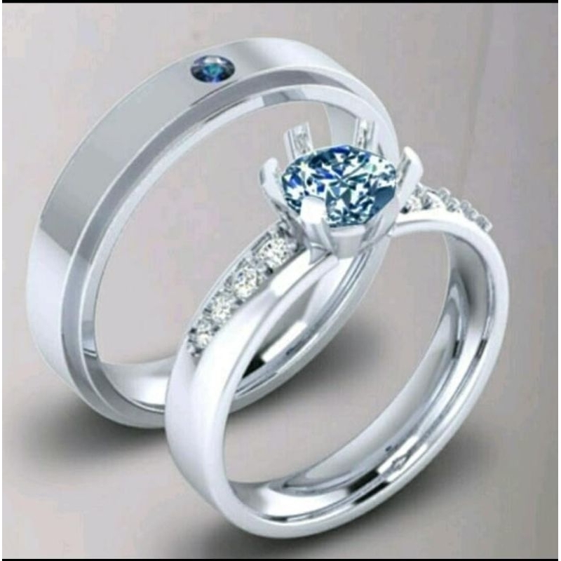 Cincin nikah palladium cincin kawin palladium elegan