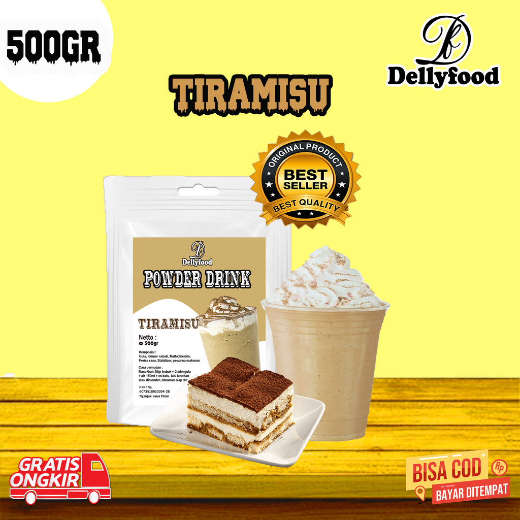 

Powder Drink / Bubuk Minuman Rasa Tiramisu 500gr