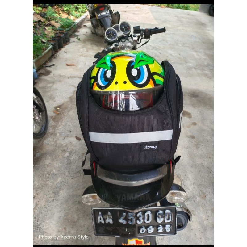 Tas Motor, Tas Helm Pannier Jok Belakang, Tas Sepeda Box Motor Touring Side Bag Dilengkapi Raincover