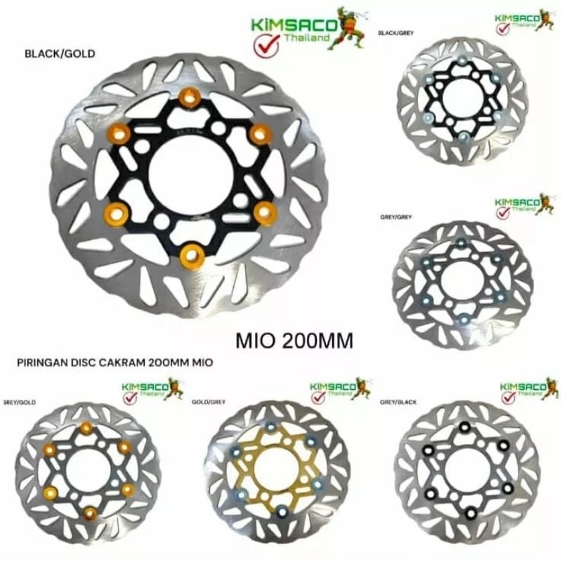 piringan disc Cakram Kimsaco Thailand no floating 220mm,200mm,190mm Jupiter MX beat mio