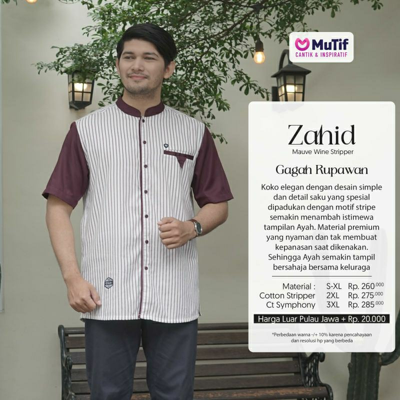 Mutif Sarimbit Zahny Mauve Wine Stripper Mutif Man Zahid Little Mutif Zahny Zahid Baju Muslim Gamis Sarimbit Keluarga Family Series Terbaru Ori Lebaran 2023