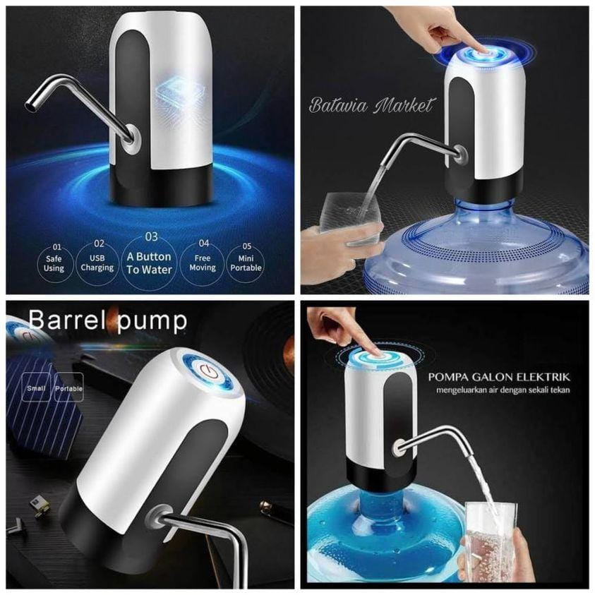 Pompa Galon Elektrik Dispenser Air Listrik Portable Water LED