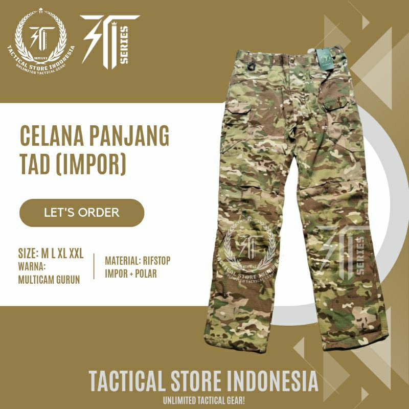 Celana Panjang TAD - Celana Panjang Tactical Outdoor IMPOR - LORENG MULTICAM