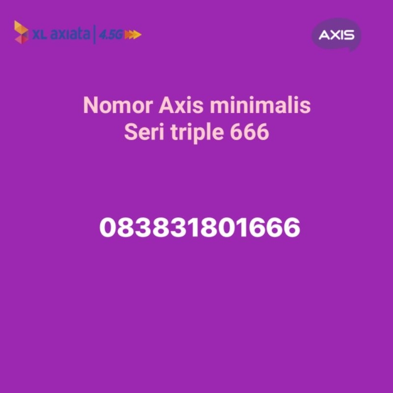 axis cantik 11 digit angka 4 varian minimalis triple 666x