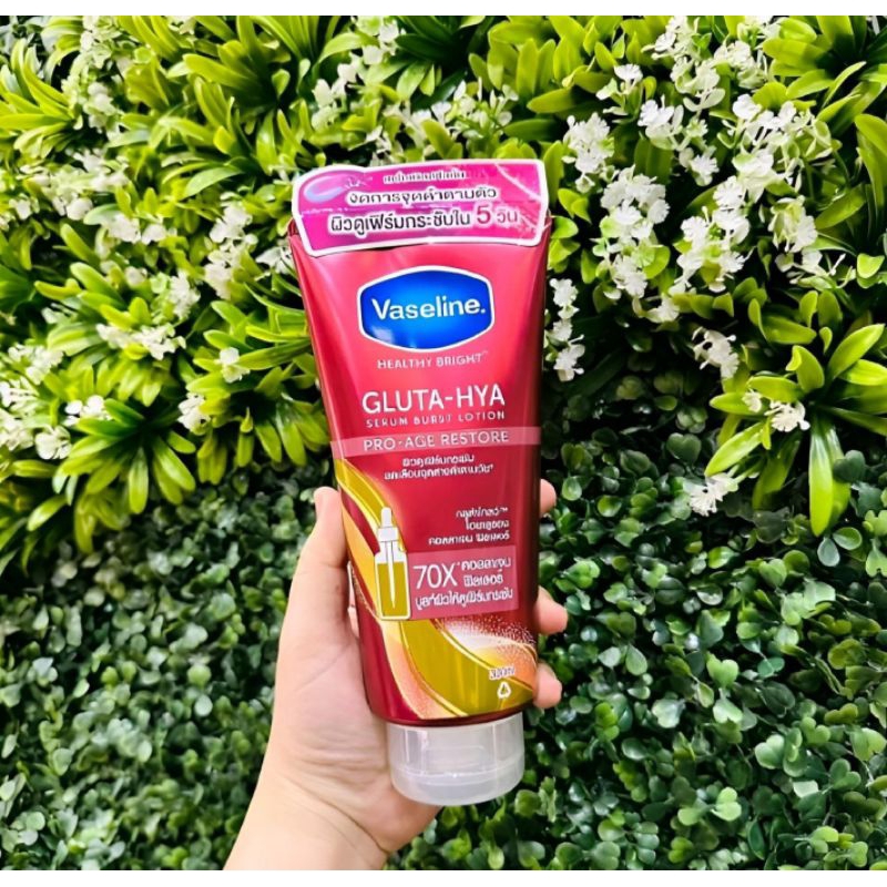 Vaseline Gluta Hya Pro Age Restore (Day & Night) isi 300 ML ORIGINAL THAILAND