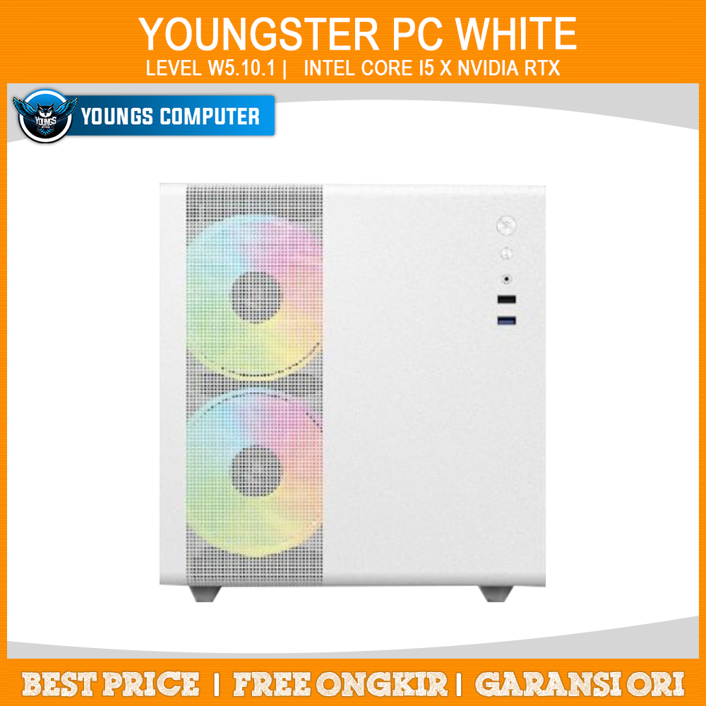 YOUNGSTER PC WHITE | LEVEL W5.10.1 | Intel Core i5 x Nvidia RTX