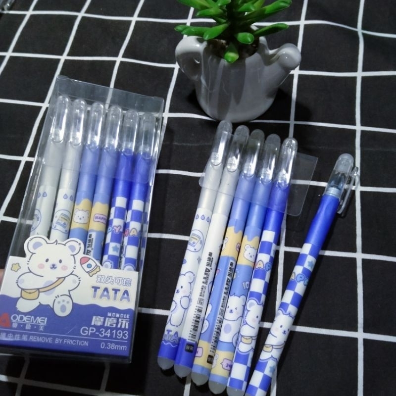 

insfera | pulpen | tinta bisa dihapus | tema : tata bear