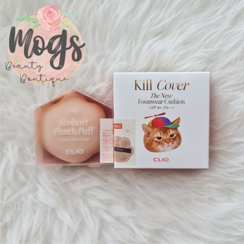 CLIO Kill Cover The New Founwear Cushion Set (Koshort in Seoul Limited) + koshort punch puff