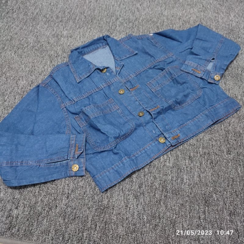 ANGELYAPBUNNY ORIN JAKET CROP SEMI JEANS