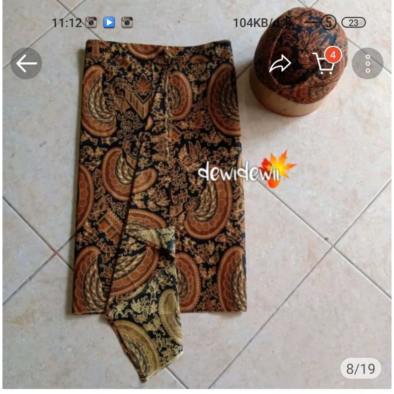 Sembong Batik Supit Urang Adat Jawa